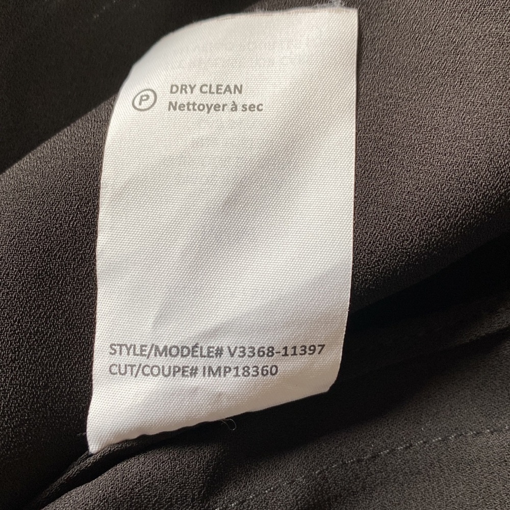 VINCE Basketweave Print Double Layer Silk Top Black White Abstract Sz M - Picture 14 of 14
